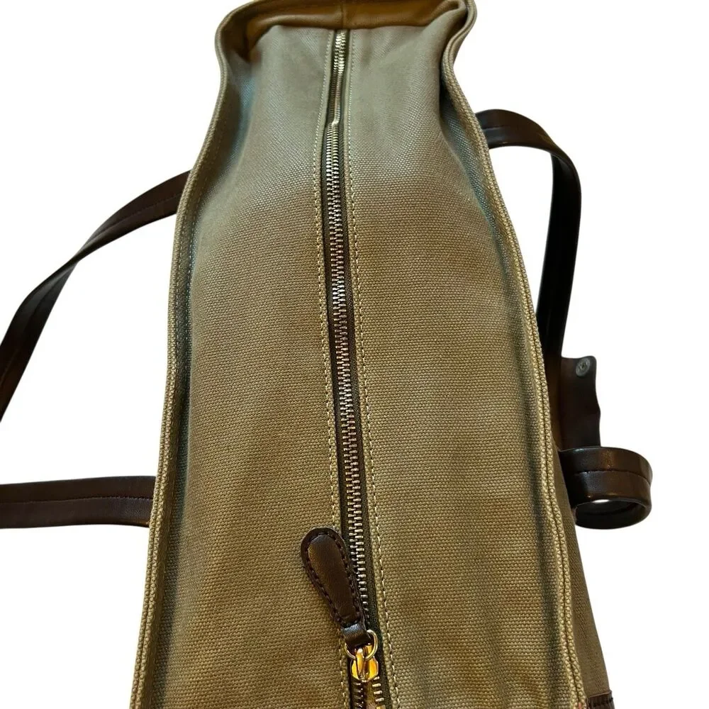 Django Dachshund Dog Carrier Bag Waxed Canvas Olive Size Medium